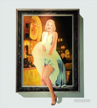 Magia 3D Painting - Marilyn Monroe en cuadro 3D
